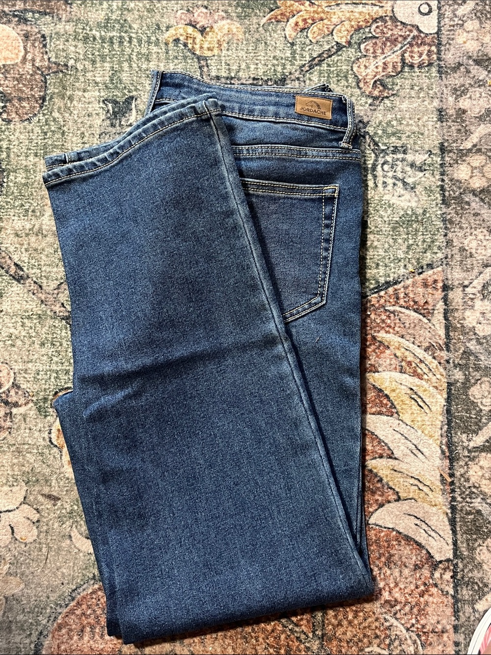 Jordache Women’s Blue High Rise Straight Jeans. Size 12 - Picture 4 of 4